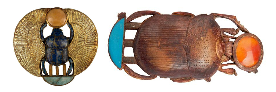 Ancient Egyptian Scarab Beetle Amulet Sun God